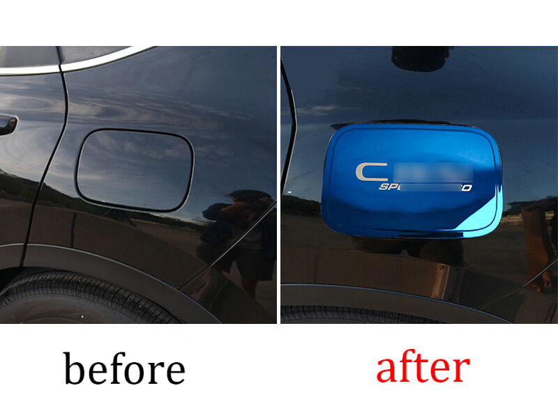Fit For Honda CRV 20232024 Blue Titanium Exterior Fuel Tank Cap Cover