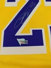 Lebron James Angles Lakers #23 Signed Home Yellow Jersey Hologram Validation -TT