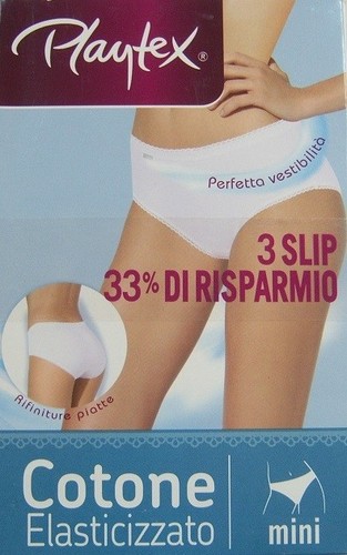 3 Slip modello Mini Playtex art P00BN 