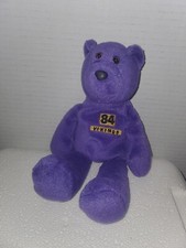 Randy Moss 84 MN Minnesota Vikings Bear NFL Beanie Plush Purple Ltd Treasures