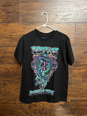 Queens of the Stone Age Men's T-shirt - Snake & Dagger Blacklight Licensed / New