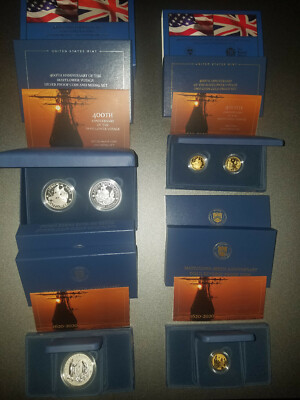 2020 - 400th Anniversary of the Mayflower Voyage, Gold, Silver