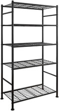 Storage Shelves - 5 Tier Shelf Organizer, Heavy Duty Garage Shelving Unit with L