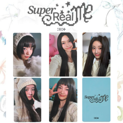 5pcs/set ILLIT Super Real Me Self Made Photo Cards HD Photocard