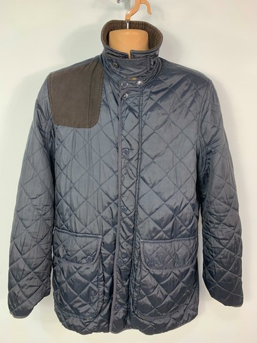 MEN STERLING NAVY BLUE DIAMOND QUILT 