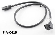 19" SATA-3 Round Cable, 6Gb/s, 90 to 180 Connectors w/ Metal Latches, FIA-C419