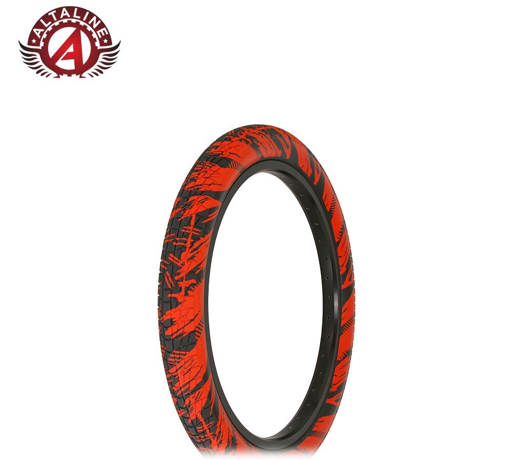 Lot De 2 Pneus Alta 20x2.40 - Camouflage Army, Semi-lisse, Perles De Fil Pour BMX/Freestyle