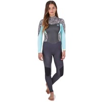Billabong 5/4mm Womens Synergy Wetsuit Back Zip Geo Diamond Billabong 5/4mm Womens Synergy Wetsuit Back Zip Geo Diamond