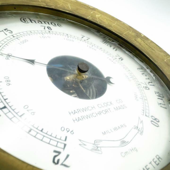 ビンテージHarwichClock Co. MarineBarometer