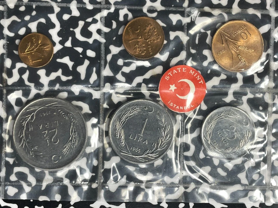 1965 Turkey 6x Coin Uncirculated Mint Set Lot#B2114 With Case & C.O.A. - Image 2 of 4