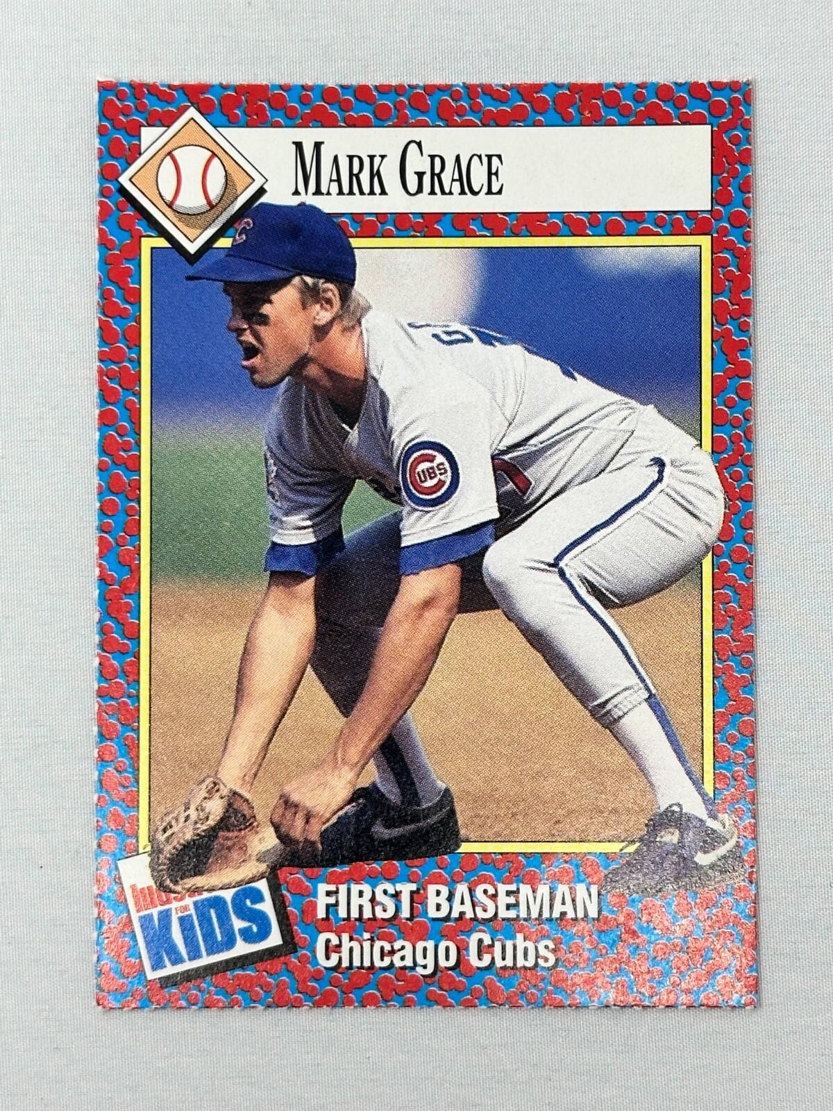 1991 SPORTS ILLUSTRATED FOR KIDS SERIES 1 MARK GRACE 283 CHICAGO CUBS MLB