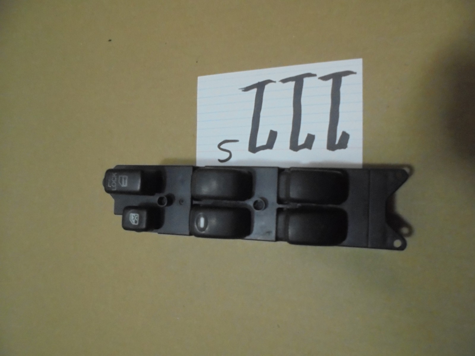 00 01 02 03 04 05 Eclipse MASTER WINDOW SWITCH Control Power DRIVER #111-S