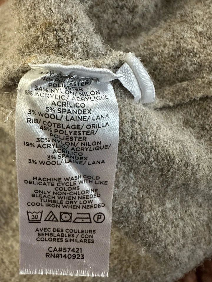 Женская толстовка с капюшоном Lou & Grey XS пушистый пуловер серый и коричневый очень мягкий расслабленный - Изображение 4 из 4