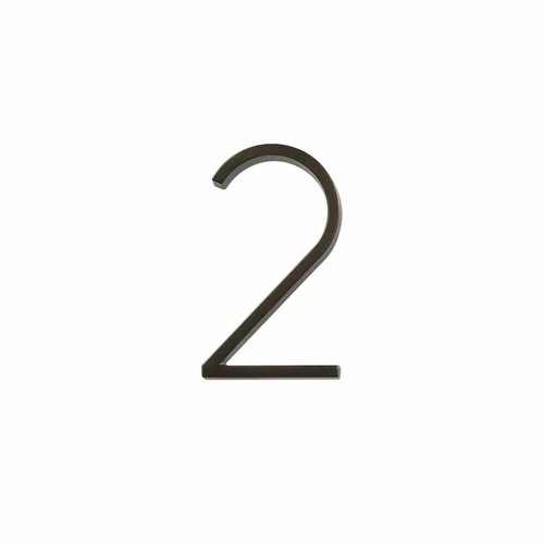 Hillman Group 844687 5in. #2 Distinctions Floating Mount House Number, Bronze