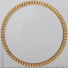 Factory 18K yellow fluted bezel for Rolex 31mm 4 digit reference, has inside cut