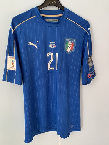 Maglia Italia Puma Match Worn Indossata Qualificazioni Mondiali 2018  D'Ambrosio | eBay
