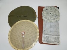 USAF Air Force Dead Reckoning Aviation Computer & Circular Slide Rule Lot M