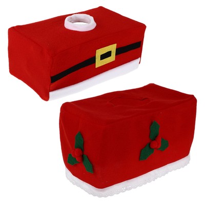 2 Pcs Weihnachten Papier Abdeckung Serviette Lagerung Container Tissue Halter