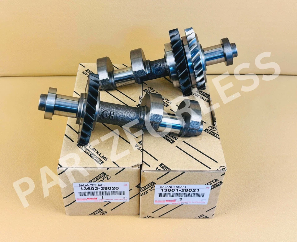 13601-28021 13602-28020 JUEGO EJE DE EQUILIBRIO GENUINO TOYOTA N.º1 Y N.º2 2AZ-FE 2,4 L Foto 2 de 4