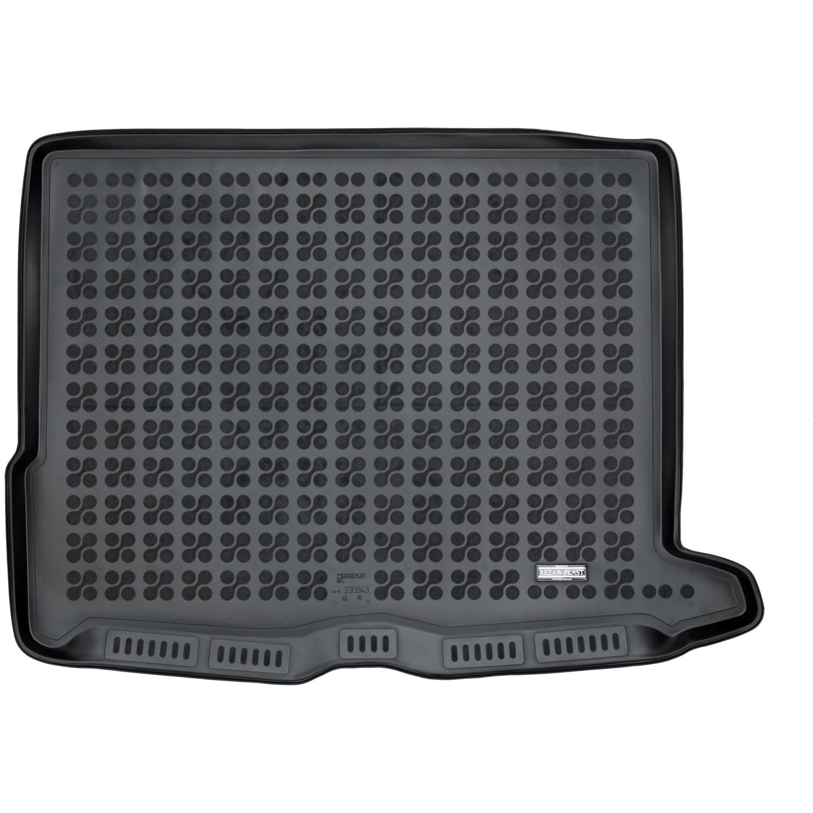 Tapis de coffre Rezaw-Plast en TPE noir pour Mercedes GLC X253 2015-2019