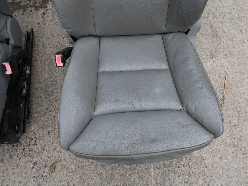 BMW 550i E60 2004-2010 2007 original juego completo de asientos interiores color gris OEM Foto 4 de 4