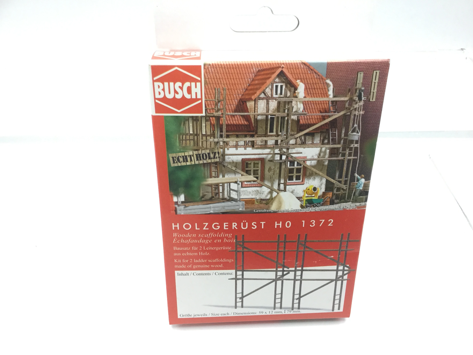 Busch 1372 HO/OO Gauge Wooden Scaffolding Kit eBay