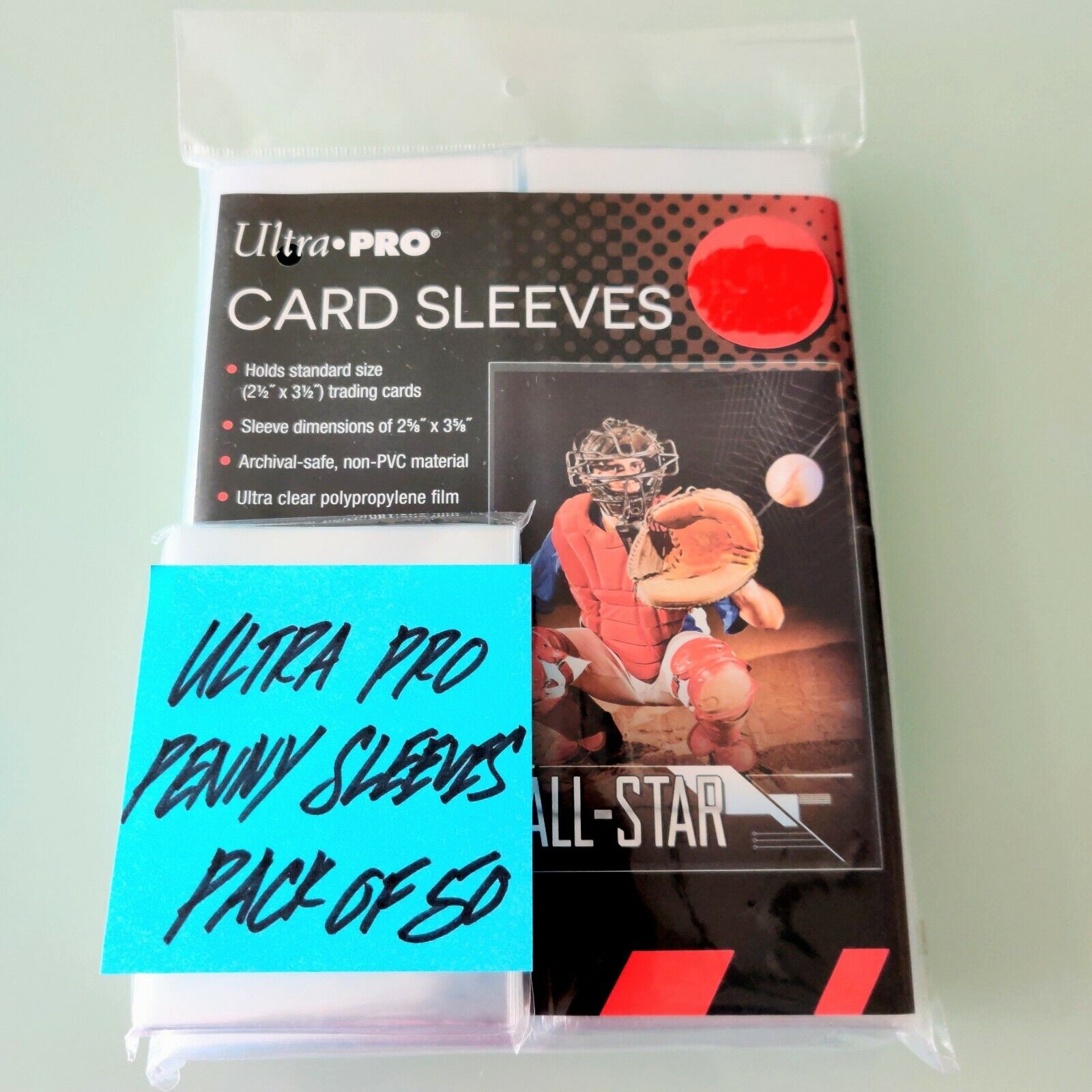 Ultra Pro Penny Card Sleeves (100 ct) - Soft Standard 2-5/8 x 3-5/8 Sleeve  74427811266