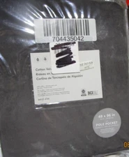 2 West Elm Cotton Velvet curtains Drapes panels 48 96 slate New w tag