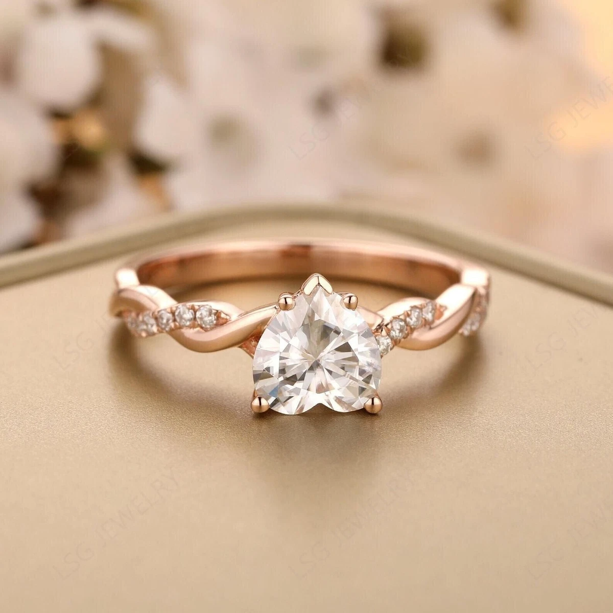 Rose gold hot sale female rings