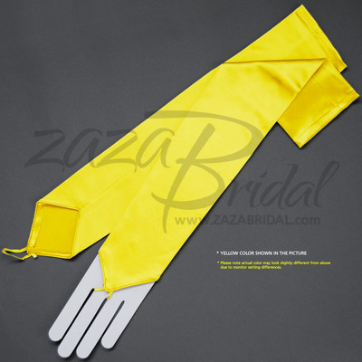 Stretch Satin Fingerless Gloves Opera Length 16BL - Various Colors