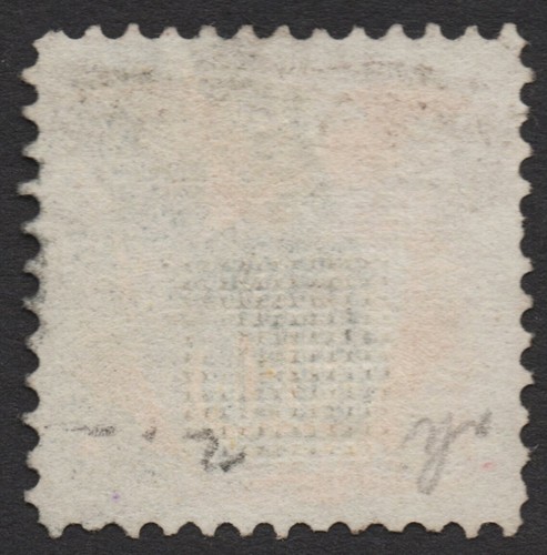 US # 116 USED { -VF- 10c SHIELD & EAGLE } YELLOW PICTORIAL FROM 1869 CV$ 150.00 - Picture 2 of 3