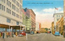 Autos Fifth Avenue San Diego California Hopkins Kropp linen 10476