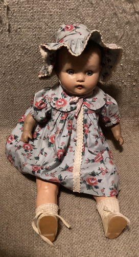 Vintage 1950s Baby Doll —Fair—NOTE HEAD DAMAGE—Eyes Still Move