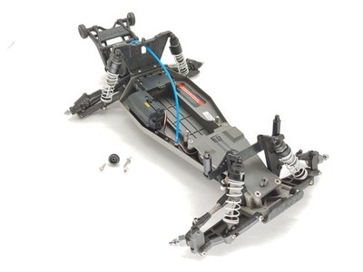 Traxxas Rustler XL-5 1/10 2wd Stadium Truck Roller Slider Chassis w/ Servo Used