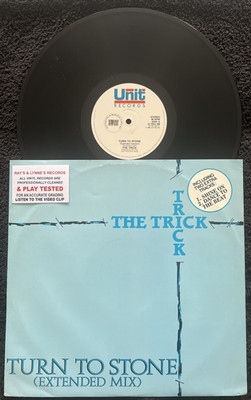 The Trick - Turn To Stone 3 Track 12'' Vinyl 1985 CLEANED/TESTED EX+/VG+ VIDEO