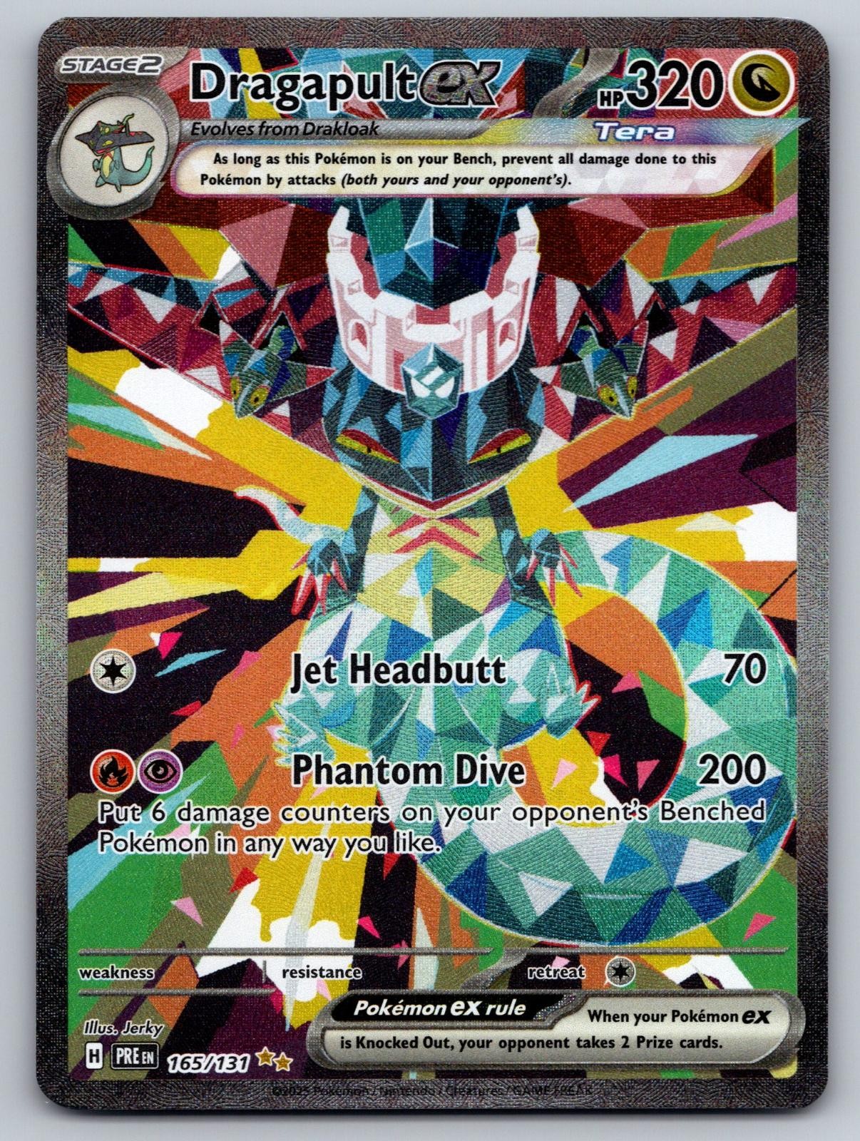 Dragapult ex 165/131 Prismatic Evolutions Pokemon Holo NM