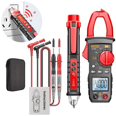 400Amp Digital Clamp Meter AC Hz Multimeter NCV Ammeter Voltage Tester Tool