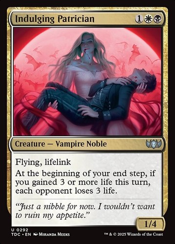 Indulging Patrician 292 U Normal TDC MTG NM