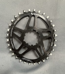 Wolf Tooth Drop-Stop A BB30 Oval Chainring 32t 0mm Offset SRAM 3-Bolt DM 64g