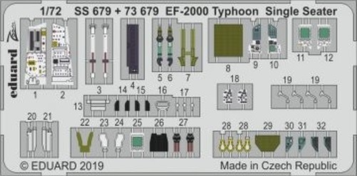 Eduard Accessories SS679 - 1:72 EF-2000 Typhoon Single Seater For Revell