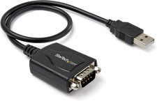 1Ft 30Cm 1-Port Professional USB to Serial Adapter Cable with COM Retention, U