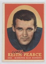 1958 Topps CFL Keith Pearce #88 0a3