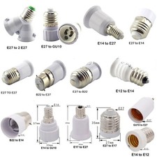 GU24 to E26 E27 Bulb Adapter Converter Screw Lamp Socket