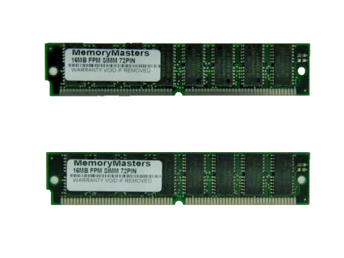 32MB (2x16MB) 72pin 60ns FPM SIMM non-Parity Memory 4MBx32-60