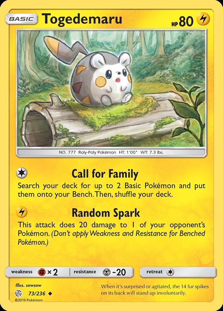Pokemon Togedemaru (73/281) Cosmic Eclipse LP