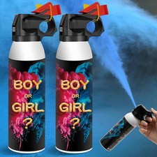 RISEMART Gender Reveal Confetti Smoke Cannon, Small Size Biodegradable Fire Exti