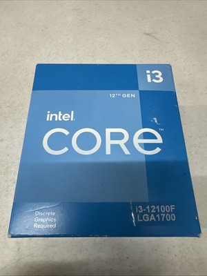 12th Gen Intel Core i3-12100F Desktop Processor - 4 Cores (4P+0E) 8 Threads CPU