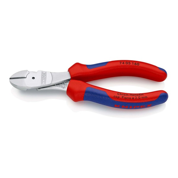 Knipex 74 05 160 Kraft-Seitenschneider Mit Mehrkomponenten-HüLlen Verchromt 160-image