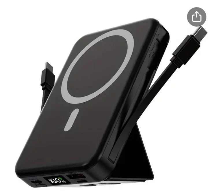 10000mAh Power Bank  Battery Pack 22.5W Wireless Charger For Cell IPhone - Image 2 of 4