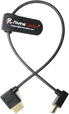 8K 2.1 HDMI Cable for Atomos Ninja V Monitor Straight to Down Angle 19.7in|50CM